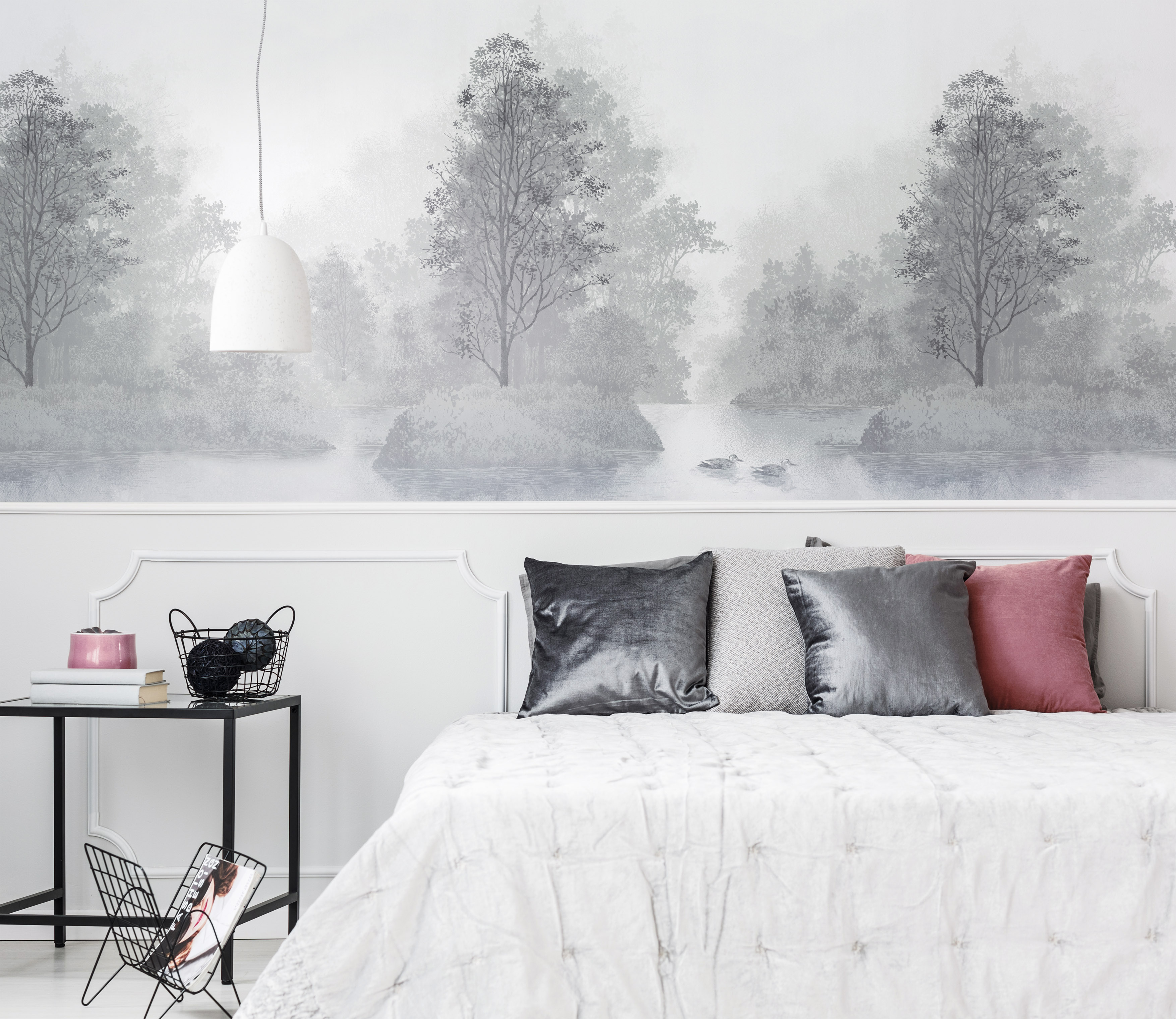 Панно Loymina Пейзаж Английские озера ART8 011 3×4 фото в интерьере